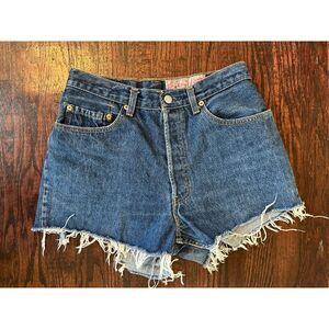 LEVI STRAUSS 901 Denim Shorts Size 26 Waist